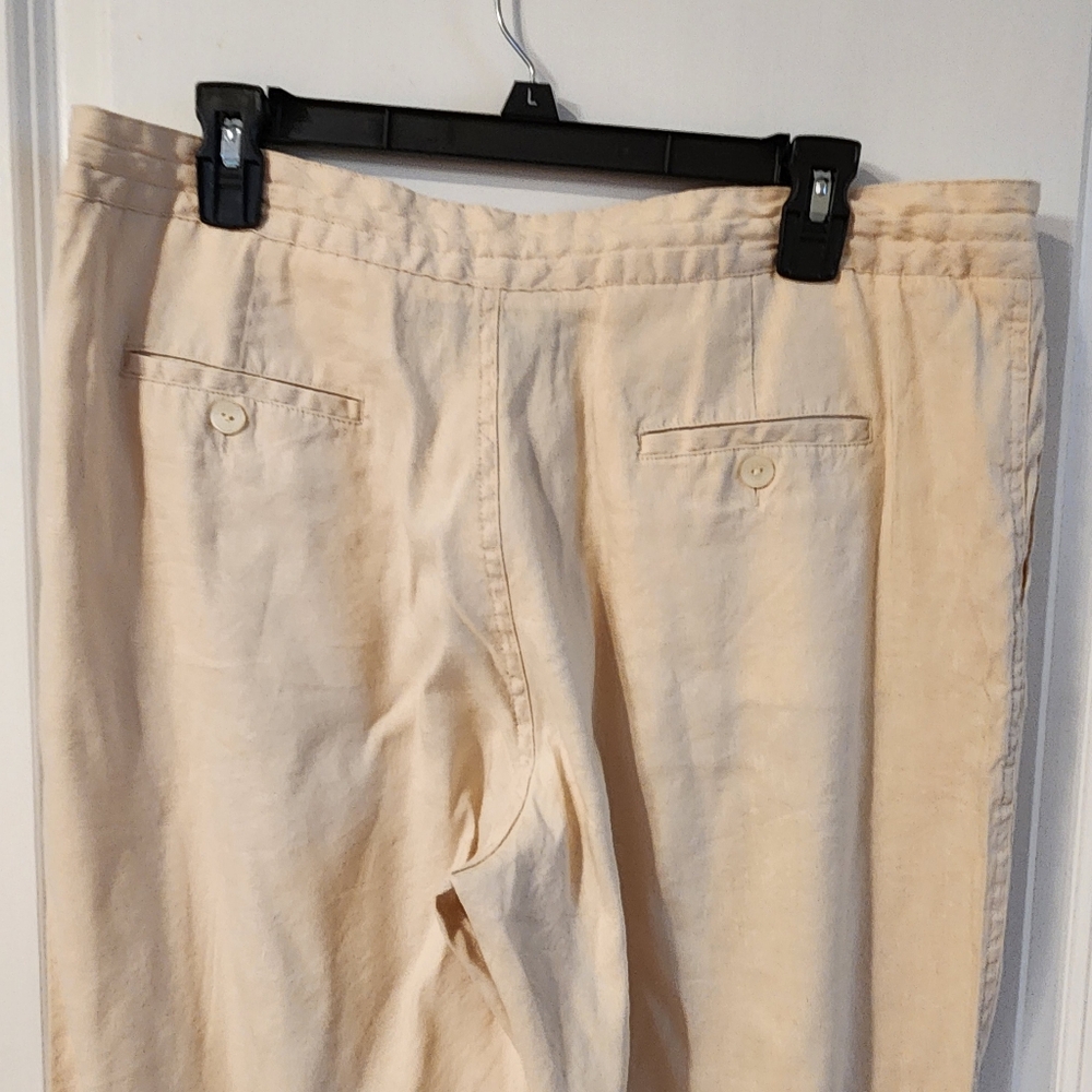 Pendleton New With Tags Cream Linen Blend Pants S… - image 5